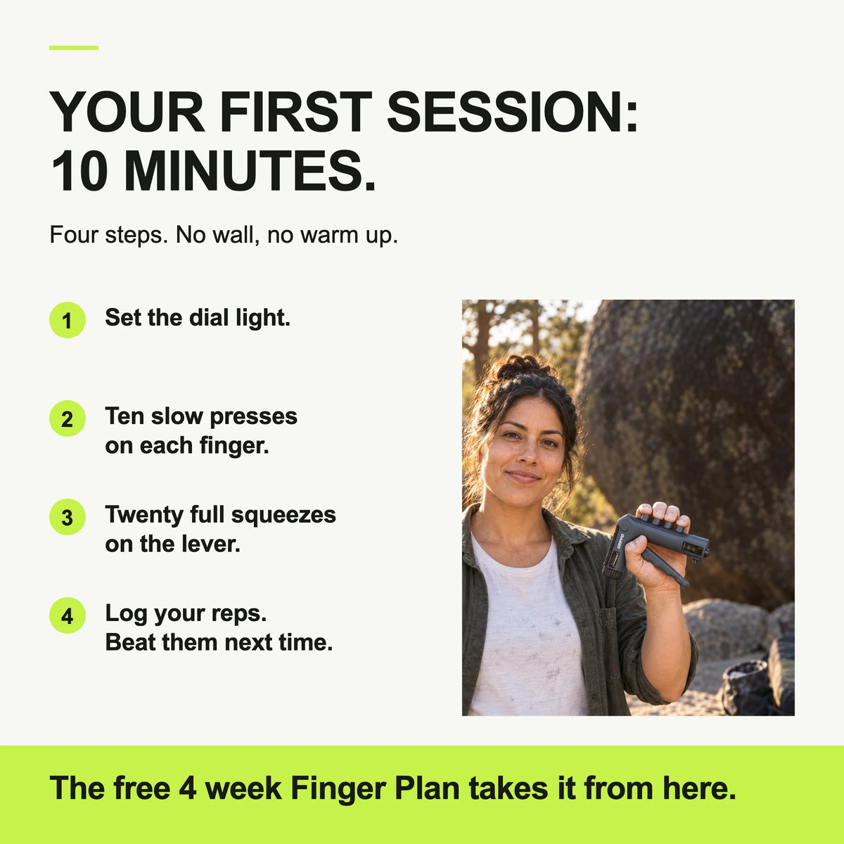 GRIPPD Send Pro first session, four steps in ten minutes